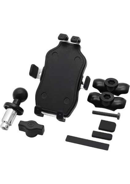 Honda F5 CBR650F VFR1200 Bmw S1000RR Hp4 2010 14 15 Motosiklet Çerçeve Braketi Desteği Standı Montajı Için Navigasyon Telefon Tutucu Siyah (Yurt Dışından)