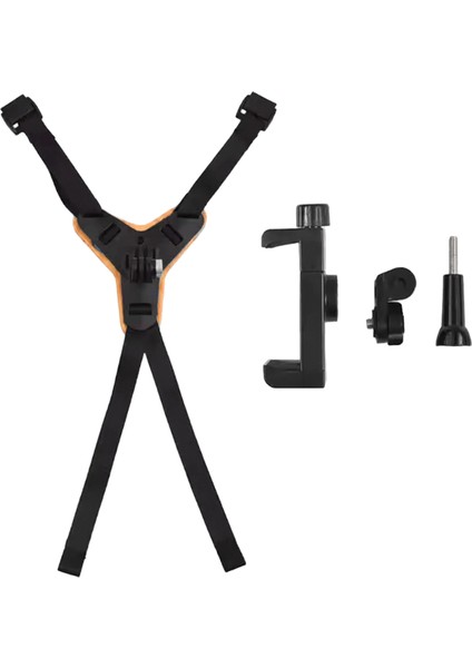 Motosiklet Kaskı Çene Kayışı Aksiyon Kamerası Için Montaj Cep Telefonu Gopro Osmo INSTA36 Sabit Çekim Için Tam Yüz Tutucu A (Yurt Dışından)