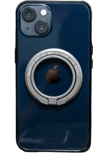 Kapuda Manyetik Halka Cep Telefonu Standı 360 Derece Döndürme Desteği Küçük ve Taşıması Kolay Katlanabilir Masaüstü Telefon Standı:siyah (Yurt Dışından)