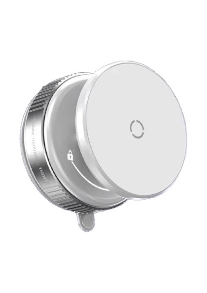 Manyetik Araç Montaj Cep Telefonu Tutucu Vakum Adsorpsiyon 360 ° Döndürme IPHONE12-16 Akıllı Telefon Için Süper Güçlü Emme Braketi Siyah (Yurt Dışından)