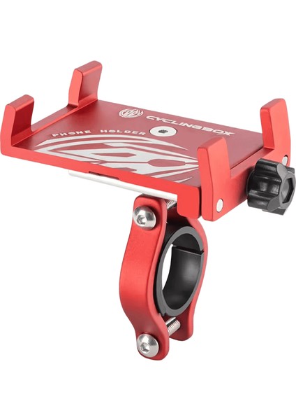 Bisiklet Telefon Tutucu 360 ° Döndürme Alüminyum Alaşımlı Mtb Bisiklet Telefon Gps Braketi Scooter Motosiklet Gidon Montajı Cep Telefonu Standı Kırmızı B (Yurt Dışından)