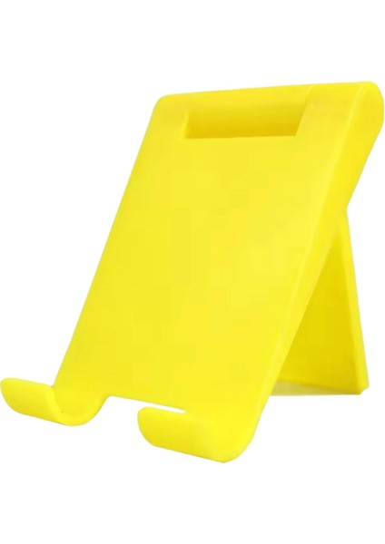 Tembel Braket Telefon Tutucu Cep Telefonu Için Katlanabilir Stand Masaüstü Desteği Xiaomi Iphone 11 12 13PRO Max Tablet Standı Için Telefon :sarı (Yurt Dışından)