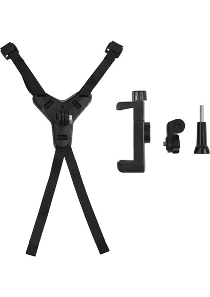 Motosiklet Kaskı Çene Kayışı Aksiyon Kamerası Için Montaj Cep Telefonu Gopro Osmo INSTA36 Sabit Çekim Için Tam Yüz Tutucu A (Yurt Dışından)