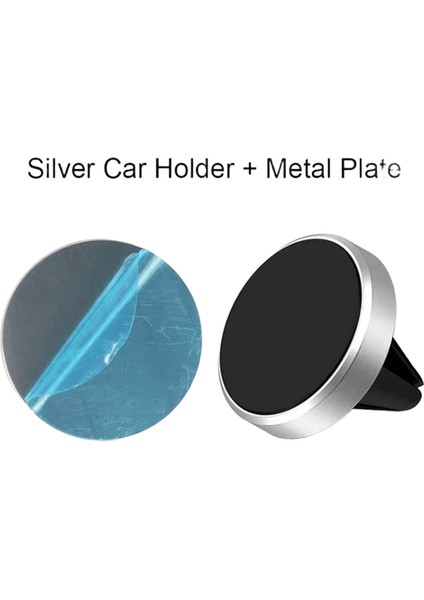 Manyetik Araç Telefonu Tutucu Dağı Hava Firar Akıllı Telefon Mobil Standı Braketi Hücre Gps Desteği iPhone Xiaomi Mi Samsung Lg Için Arabada:altın (Yurt Dışından)