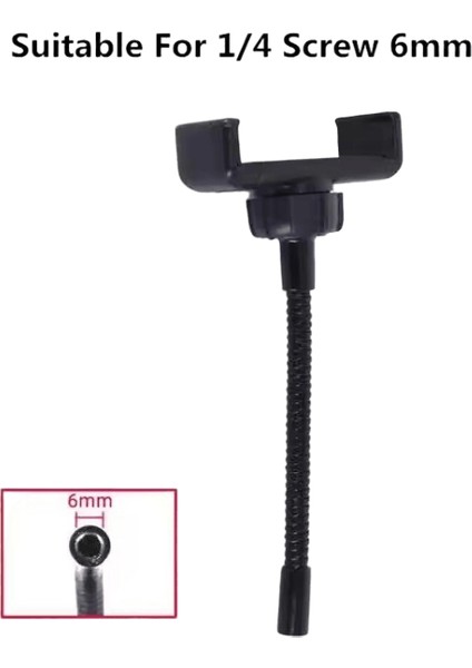Telefon Tutucu Esnek Hortum Uzun Kol Telefon Klipsi Halka Işık Için Yedek Parça 360 Montaj Klipsi Braket Kelepçe Standı Tripod Monopod Tip 4 (Yurt Dışından)