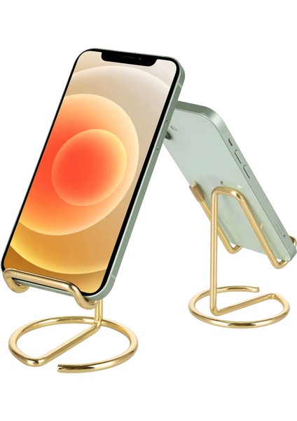Masa Için Cep Telefonu Standı, Kartvizitlik, Sevimli Metal Cep Telefonu Standı, Telefon Tablet Için Metal Tel Cep Telefonu Cradle Dock Çok Li (Yurt Dışından)