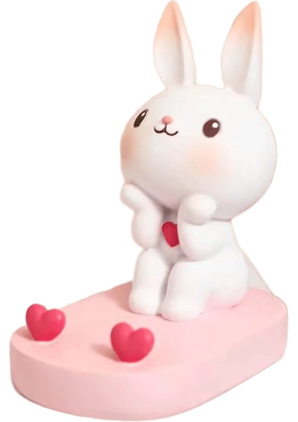 Yaratıcı Cep Telefonu Standı Masaüstü Kızlar Sevimli Küçük Karikatür Ins Yüksek Değerli Sevimli Tavşan Dekoratif Süsler Telefon Tutucu:stil A (Yurt Dışından)