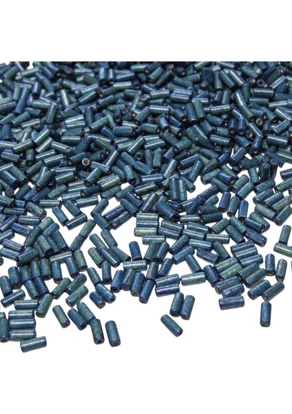 12 mm Silindir Pastel Turkuaz Ahşap Boncuk 50 gr
