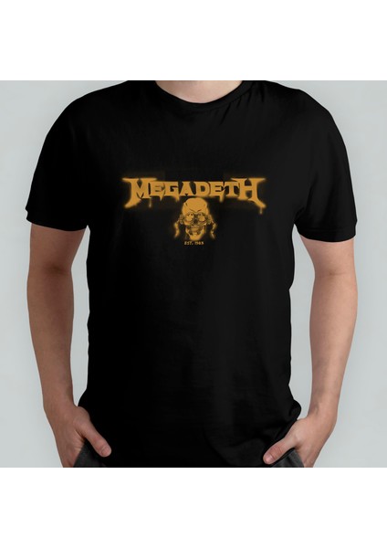 Megadeth - Metal Unisex %100 Pamuklu Bisiklet Yaka T-Shirt Model 2