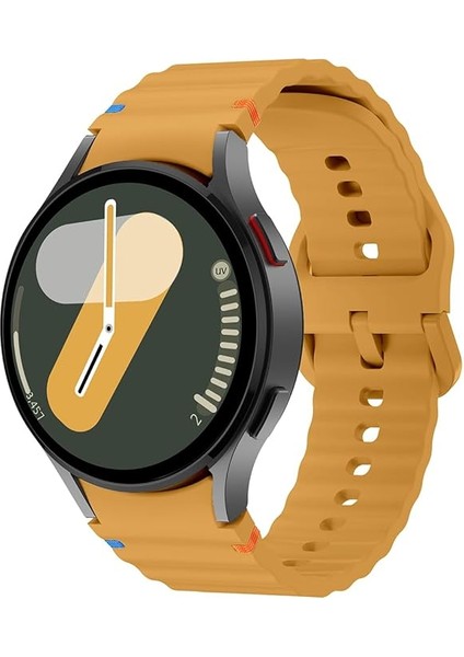 Samsung Watch 46MM Gear S3 22MM Honor Magic 2 46MM Kordon Dekoratif Örgü Çizgili Spor Silikon Kayış
