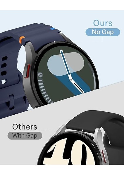 Samsung Watch 46MM Gear S3 22MM Honor Magic 2 46MM Kordon Dekoratif Örgü Çizgili Spor Silikon Kayış modelleri