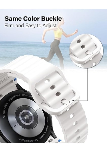 Xiaomi Redmi Watch 5 Active/lite 22MM Kordon Dekoratif Örgü Çizgili Spor Silikon Kayış