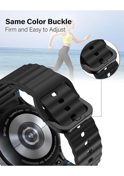 Xiaomi Redmi Watch 5 Active/lite 22MM Kordon Dekoratif Örgü Çizgili Spor Silikon Kayış