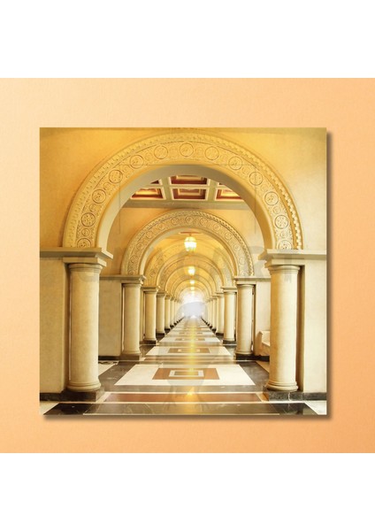 Tekli Kare Kanvas Derinlik Görseli Soft Salon Tasarımı modelleri