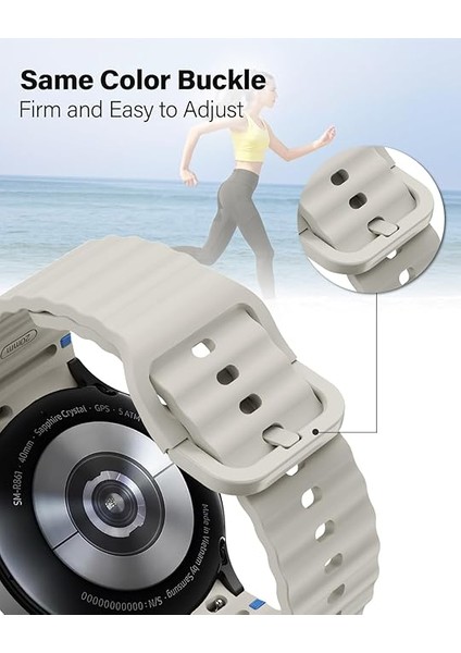 Huawei Watch Gt Gt2 Gt3 Gt4 42MM/HONOR Magic 2 20MM Kordon Dekoratif Örgü Çizgili Spor Silikon Kayış fırsatları