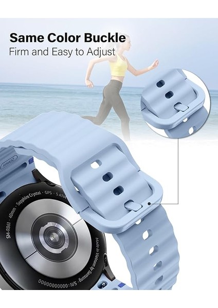 Samsung Watch 46MM Gear S3 22MM Honor Magic 2 46MM Kordon Dekoratif Örgü Çizgili Spor Silikon Kayış indirimleri