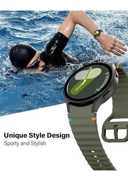 Huawei Watch Gt Gt2 Gt3 Gt4 42MM/HONOR Magic 2 20MM Kordon Dekoratif Örgü Çizgili Spor Silikon Kayış fiyatları