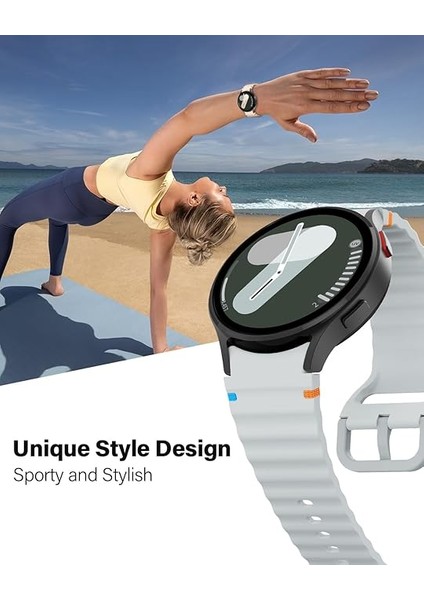 Huawei Watch Gt Gt2 Gt3 Gt4 42MM/HONOR Magic 2 20MM Kordon Dekoratif Örgü Çizgili Spor Silikon Kayış fiyatları