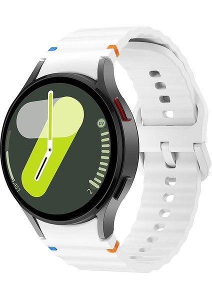 Huawei Watch Gt Gt2 Gt3 Gt4 42MM/HONOR Magic 2 20MM Kordon Dekoratif Örgü Çizgili Spor Silikon Kayış