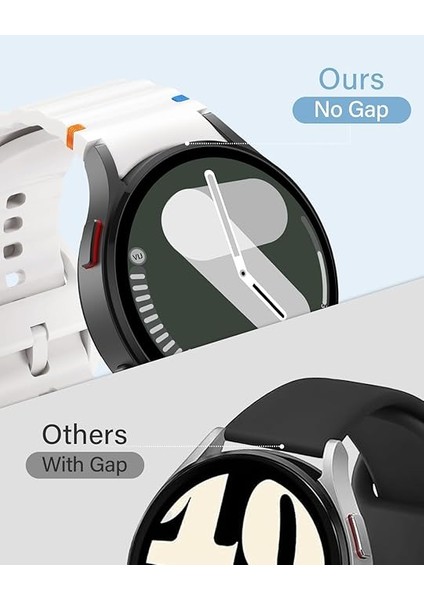 Huawei Watch Gt Gt2 Gt3 Gt4 42MM/HONOR Magic 2 20MM Kordon Dekoratif Örgü Çizgili Spor Silikon Kayış