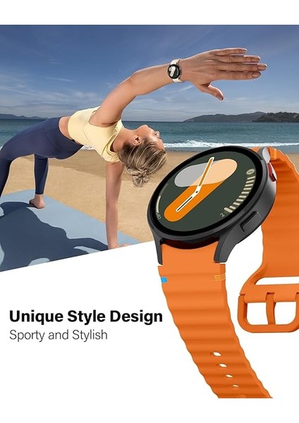 Huawei Watch Gt Gt2 Gt3 Gt4 42MM/HONOR Magic 2 20MM Kordon Dekoratif Örgü Çizgili Spor Silikon Kayış fiyatları