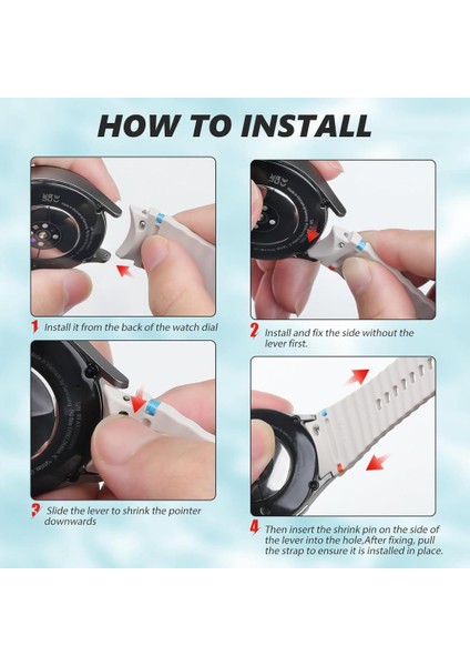 Haylou Rt LS05S Dt3 Mate Qcy Gtc C4U C1 22MM Kordon Dekoratif Örgü Çizgili Spor Silikon Kayış modelleri