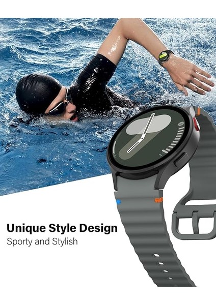 Huawei Watch Gt Gt2 Gt3 Gt4 42MM/HONOR Magic 2 20MM Kordon Dekoratif Örgü Çizgili Spor Silikon Kayış fiyatları