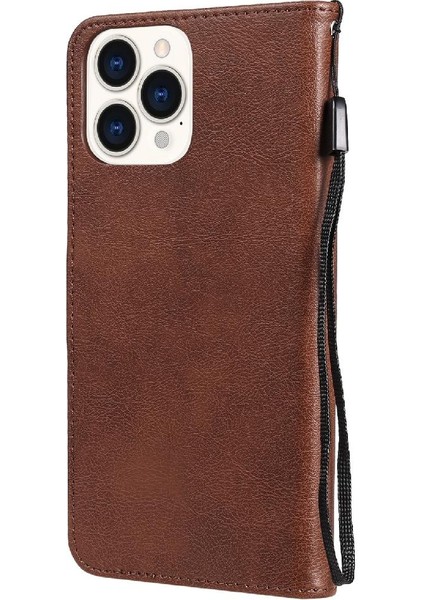 Iphone 13 Için Flip Case Pro Max Iş Cüzdan Telefon Kılıfı Klasik Katı (Yurt Dışından)