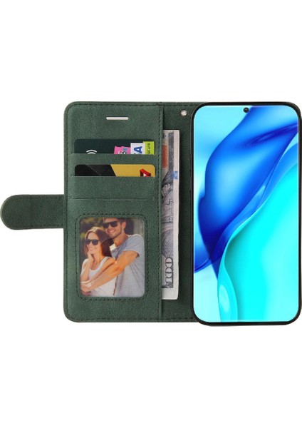 Huawei P50 Pro Pu Deri Flip Folio Kılıf Kickstand Koruyucu (Yurt Dışından)