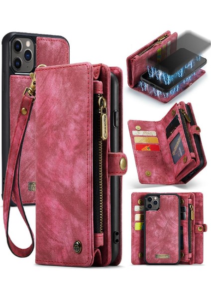 IPhone 11 Için Kılıf Pro Max Ayrılabilir Kart Tutucu Güçlü Manyetik Tpu Pc (Yurt Dışından)