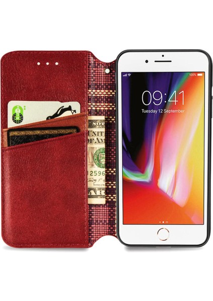 Apple IPhone 8 / 7 Cüzdan Fonksiyonu Için Kılıf Moda Tasarım Deri Kılıf (Yurt Dışından)