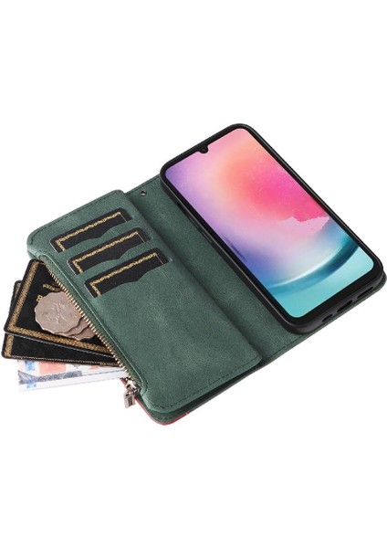 Samsung Galaxy A25 5g Fermuar Cüzdan Tarzı Kickstand Koruyucu Kılıf (Yurt Dışından)