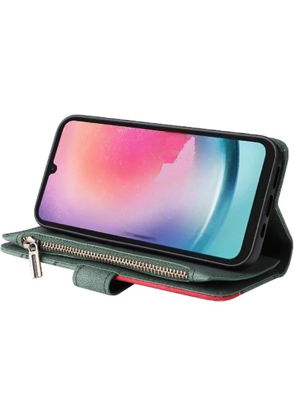 Samsung Galaxy A25 5g Fermuar Cüzdan Tarzı Kickstand Koruyucu Kılıf (Yurt Dışından)