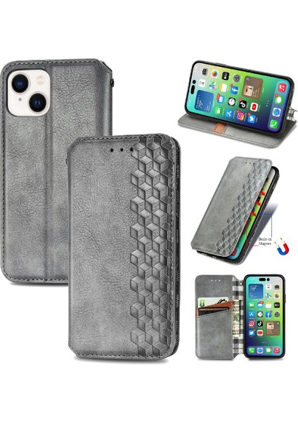 Apple iphone 14 Için Kılıf Moda Tasarım Cüzdan Fonksiyonu Zarif Durumda (Yurt Dışından)