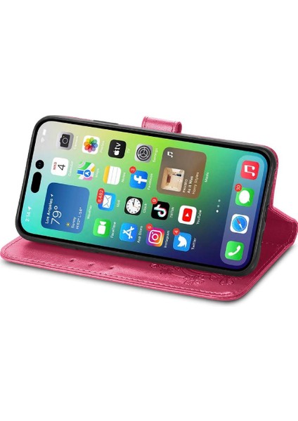 Iphone 14 Için Kılıf Promax Kısa Kayış Deri Kılıf Zarif Iş Dört (Yurt Dışından)