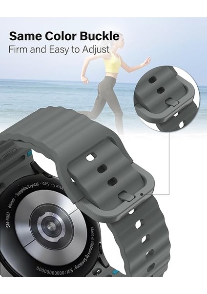 Xiaomi Redmi Watch 5 Active/lite 22MM Kordon Dekoratif Örgü Çizgili Spor Silikon Kayış