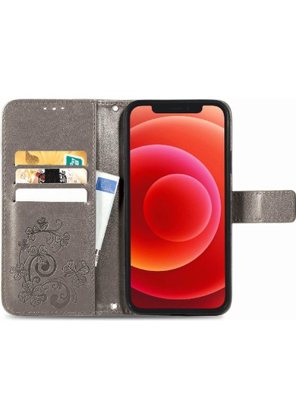 Iphone 12 Için Kılıf Mini Deri Kılıf Kapak Çevirin Zarif Iş Dört (Yurt Dışından)