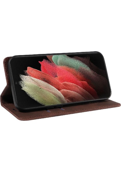 Samsung Galaxy S21 Ultra 5g Için Kılıf Folio Cüzdan Pu Deri Manyetik (Yurt Dışından) indirimleri