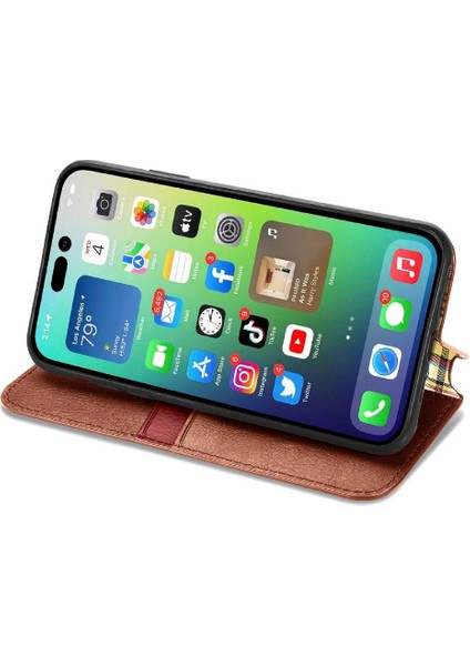 Apple IPhone 14 Pro Kılıf Için Kılıf Zarif Iş Kapak Çevirin (Yurt Dışından)