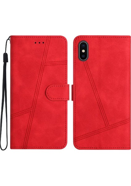 IPhone Için Flip Case X/xs Cüzdan Pu Deri Tam Koruma Flip Folio (Yurt Dışından)