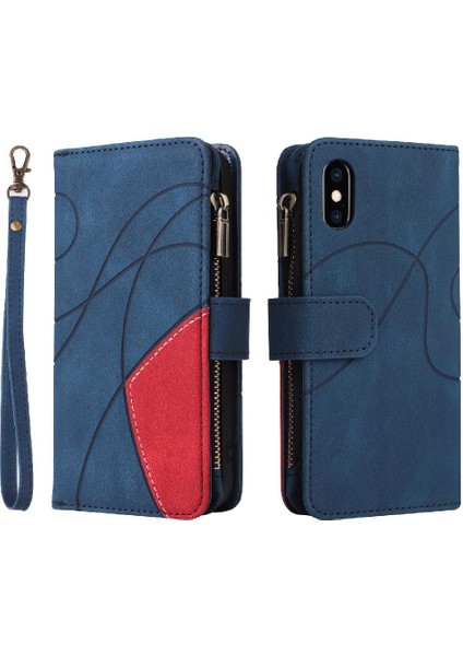 Kart Yuvası Standı Kickstand Koruyucu Iki Renkli IPhone X/xs Için Kılıf (Yurt Dışından)