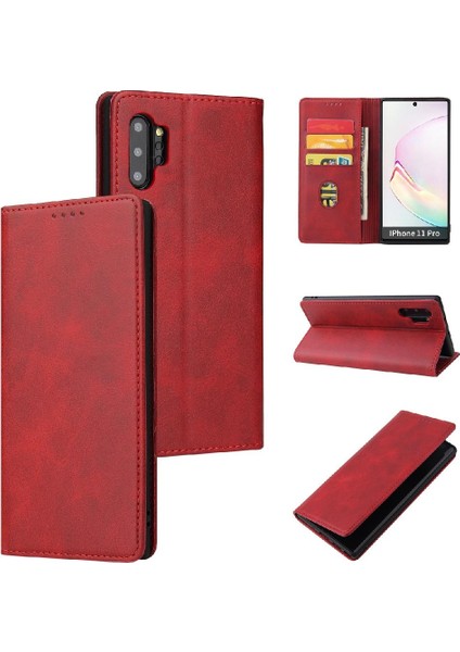 Samsung Galaxy Not 10 Artı Tam Koruma Deri Folio Kapak (Yurt Dışından)
