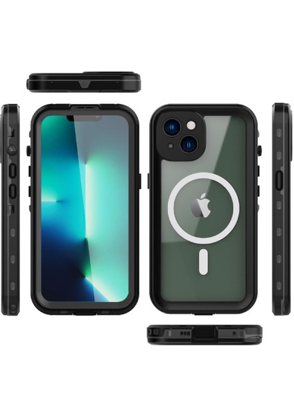 Iphone 14 Için Kılıf Artı Ekran Koruyucu Su Geçirmez IP68 Tam Inşa (Yurt Dışından)