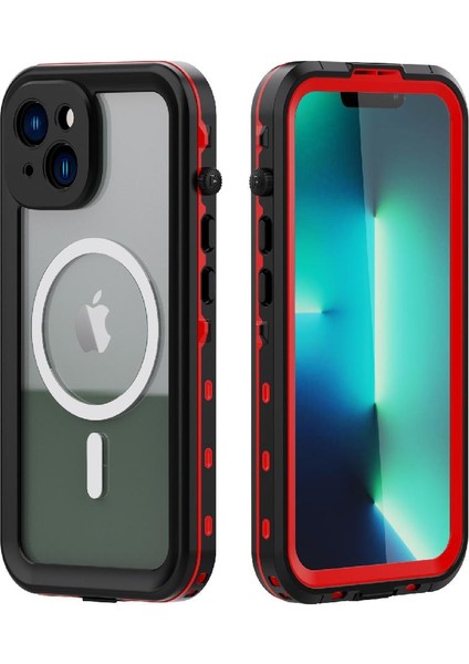 Iphone 14 Için Kılıf Artı Ekran Koruyucu Su Geçirmez IP68 Tam Inşa (Yurt Dışından)