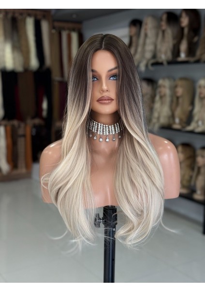 Ombreli Perçemsiz Maşa Dalgalı Peruk Saç Model