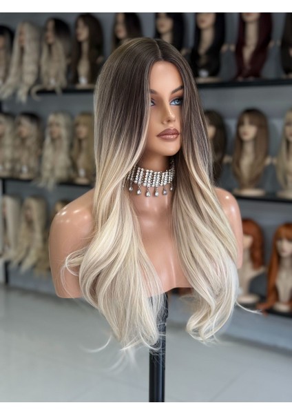 Ombreli Perçemsiz Maşa Dalgalı Peruk Saç Model
