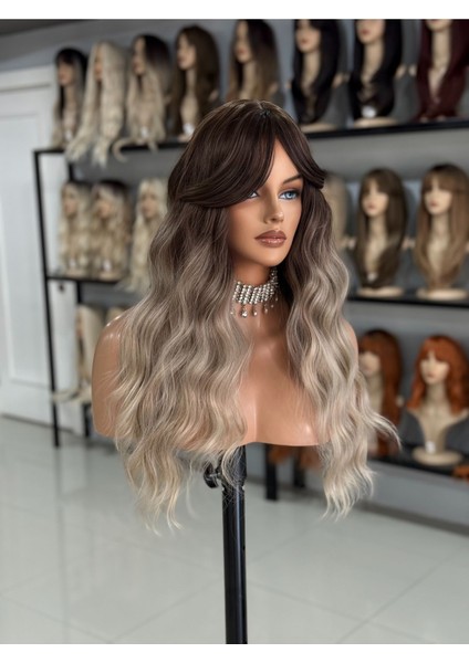 Vip Özel Dalgalı Ombreli Peruk Model Saç
