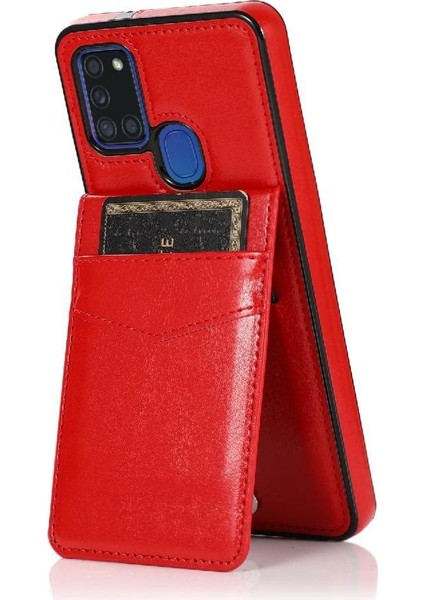 Samsung Galaxy A21S Premium Kılıf Cüzdan ile Uyumlu (Yurt Dışından)
