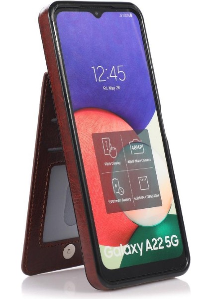 Samsung Galaxy A22 5g Kılıf Cüzdan Kart Tutucu Manyetik ile Uyumlu (Yurt Dışından) modelleri