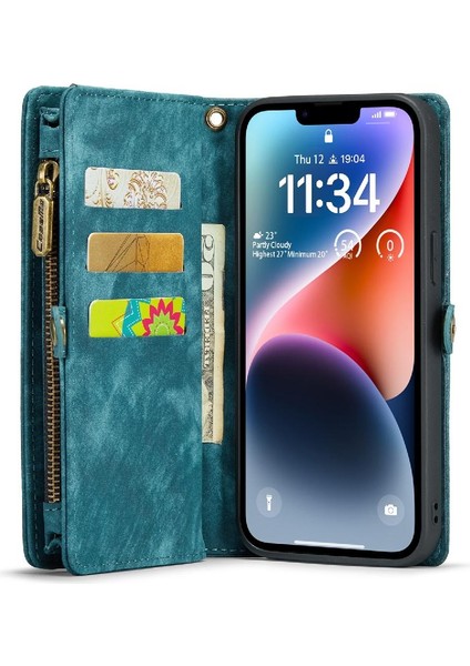 IPhone 14 Için Kılıf Artı Ayrılabilir Kart Tutucu Cüzdan Kapak ile Üç Katlı (Yurt Dışından) fırsatları